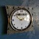 Vintage clock silent rectangular wall clock "jaz black gold"