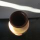 Vase grand modèle céramique beige avec peinture germany années 70 vintage