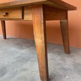 Farmhouse table Scandinavian brutalist dining table vintage 1960s legs com