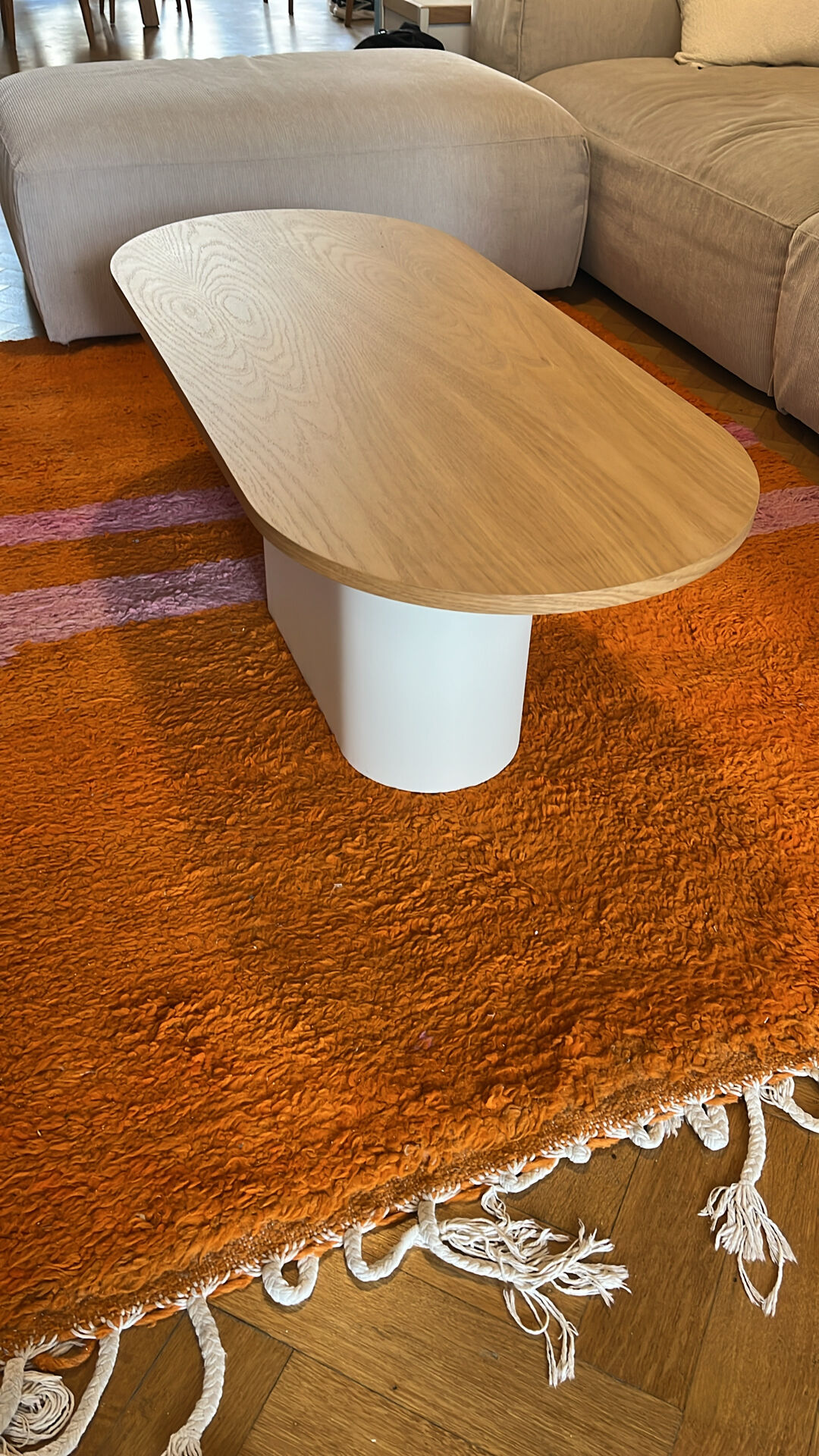 Noo.ma Looi Coffee Table – Wood & Beige – Scandinavian Design