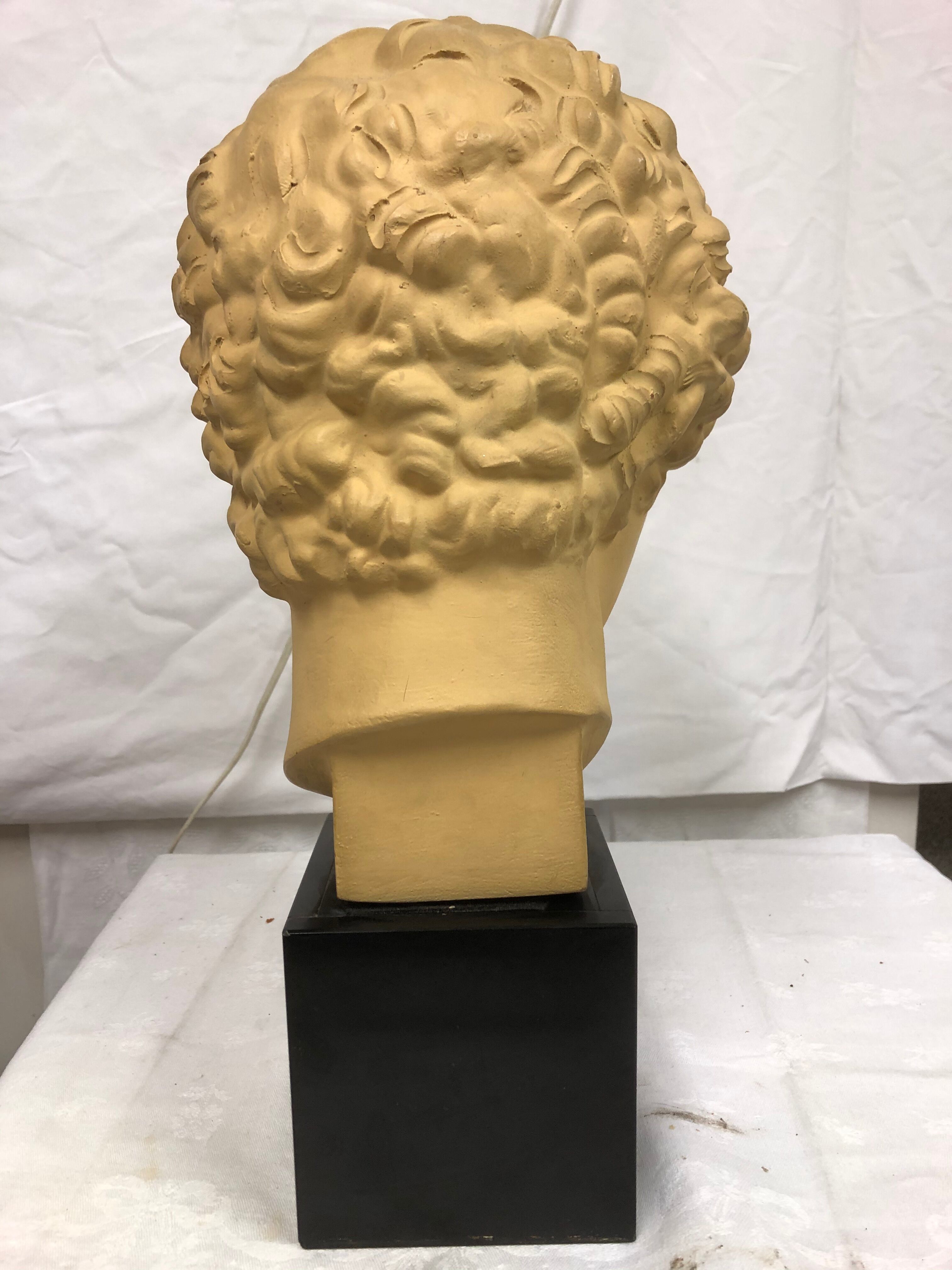Tête de romain antique des années 70