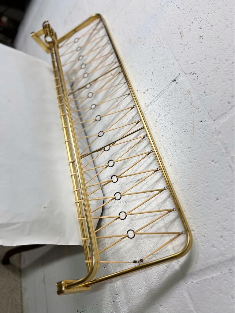 Vintage 'gold' wall coat rack