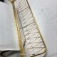 Vintage 'gold' wall coat rack