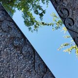 Mirror mirror of the 60s metal black and gold