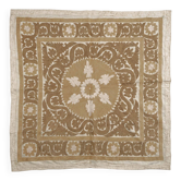 Vintage hand-embroidered tablecloth 129x138 cm