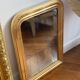 Miroir ancien Louis Philippe doré feuille d’or - 71x53cm