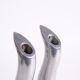 Pair of cast aluminum candle holders by Anna Efverlund
