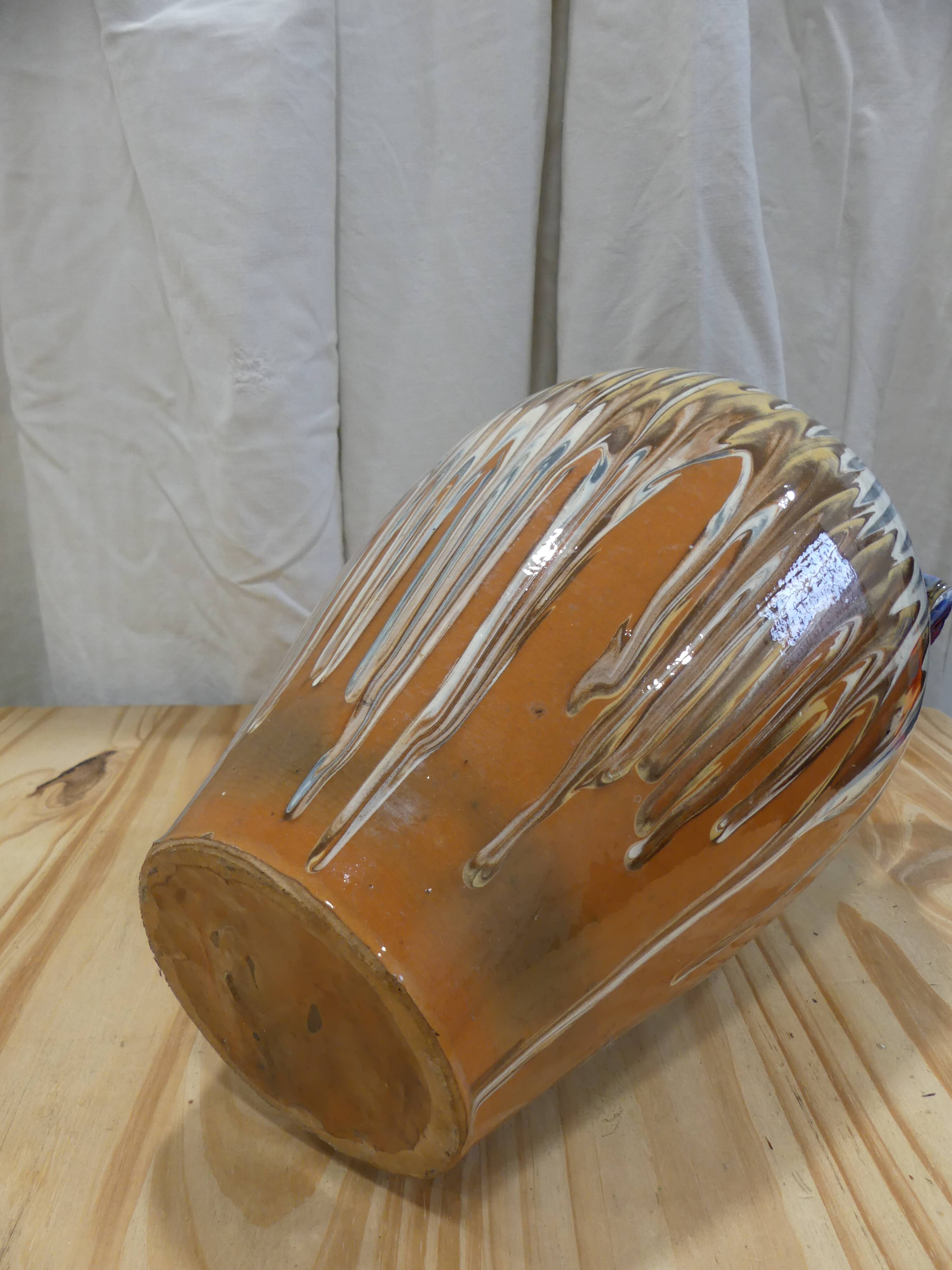 Glazed ceramic vase