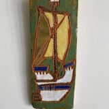 Ceramic plaque The Argonauts Vallauris I. Ferlet and F. Bourguet