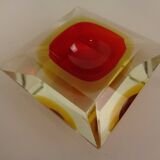 Sommerso Murano Glass Ashtray, Italy, 1960s