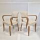 Paire de fauteuils bridge 1950 vintage