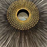 William Friedle's Brutalist Sunburst Wall Mirror, 1970