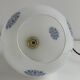 Old large ovoid suspension 1970 in vintage opaline