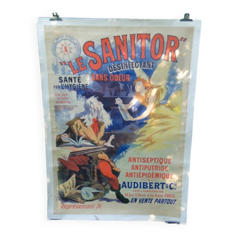 Poster the sanitor illustration rené péan circa 1896 printing ateliers cheret