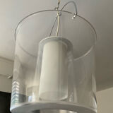 Vintage suspension in opaline and plexiglass