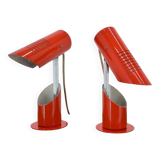 Space Age foldable table lamps from Szarvasi, 1960s