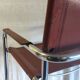 Cantilever armchair in imitation leather – 80s/90s