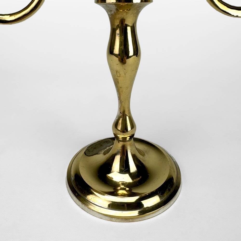 3-light gold metal chandelier