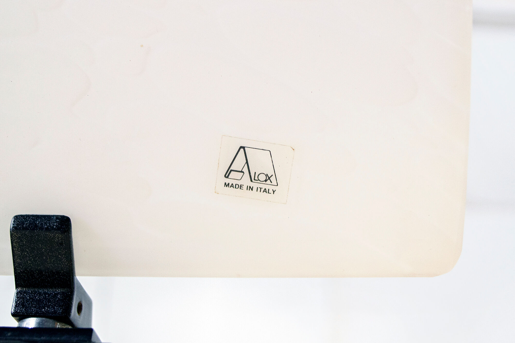 Murano metal and Murano glass table lamp by Alox Italia Anni '80