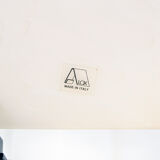 Murano metal and Murano glass table lamp by Alox Italia Anni '80