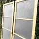 Pair of antique translucent glass sliding doors