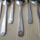 Box of 12 teaspoons in silver metal 18 G