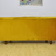 Mid-century yellow velvet sofa daybed, 1960s