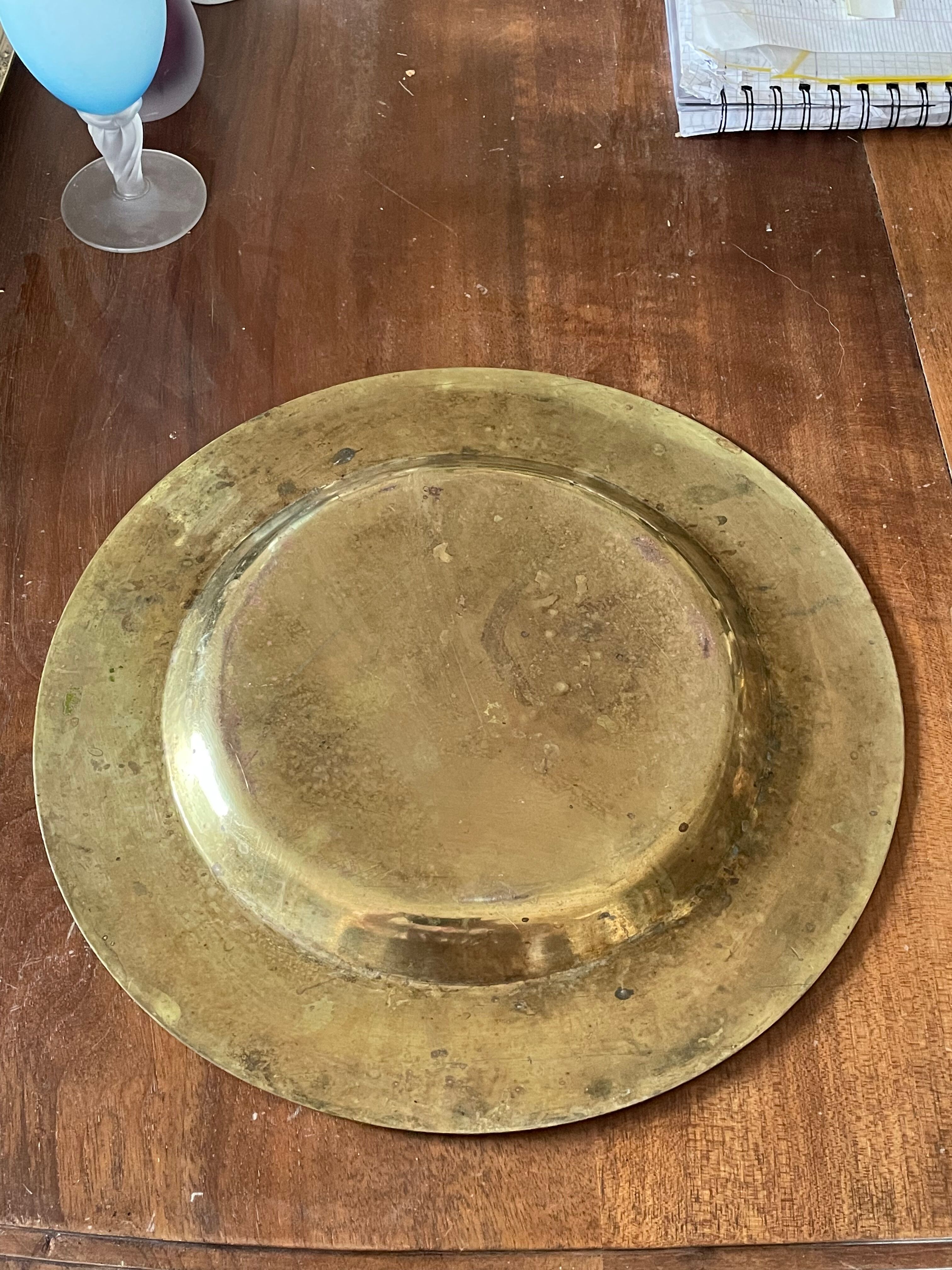 Brass pocket trays 30cm