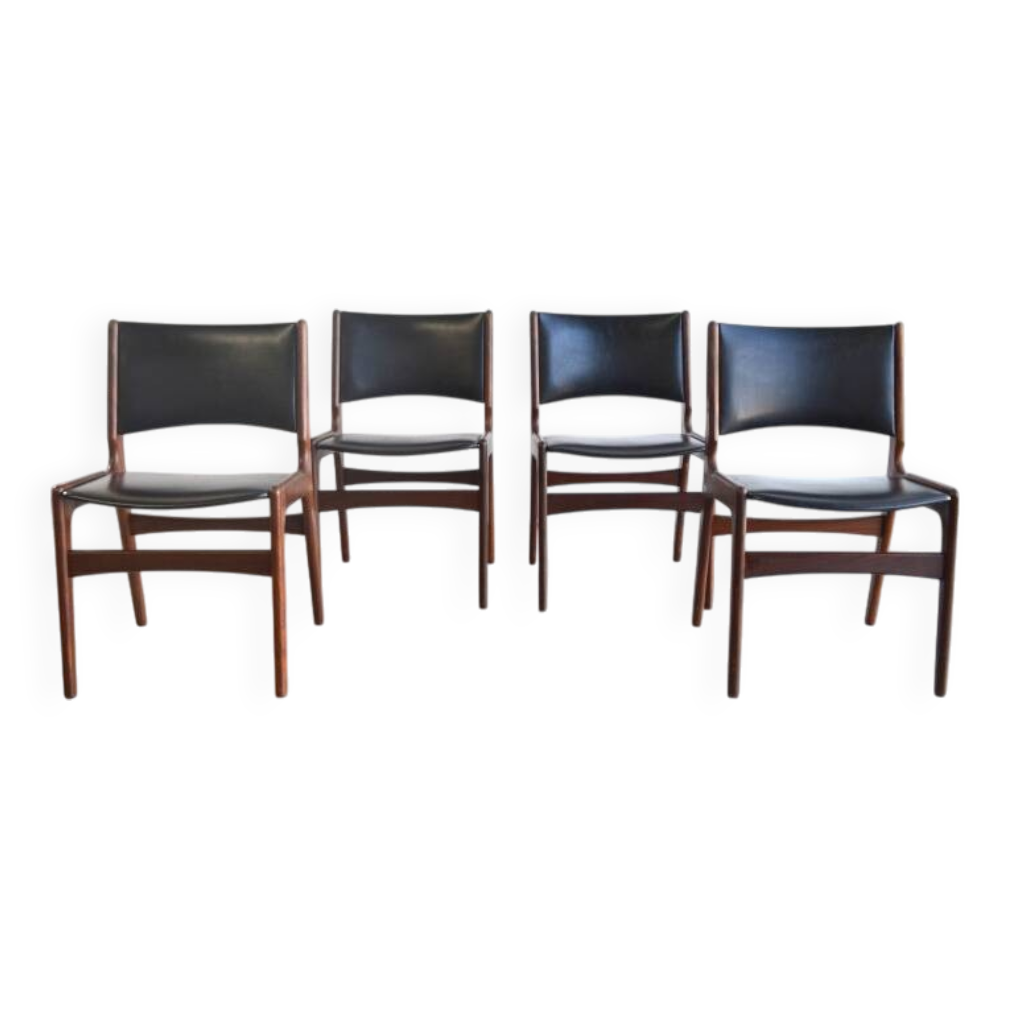 Series of four chairs by Erik Buch