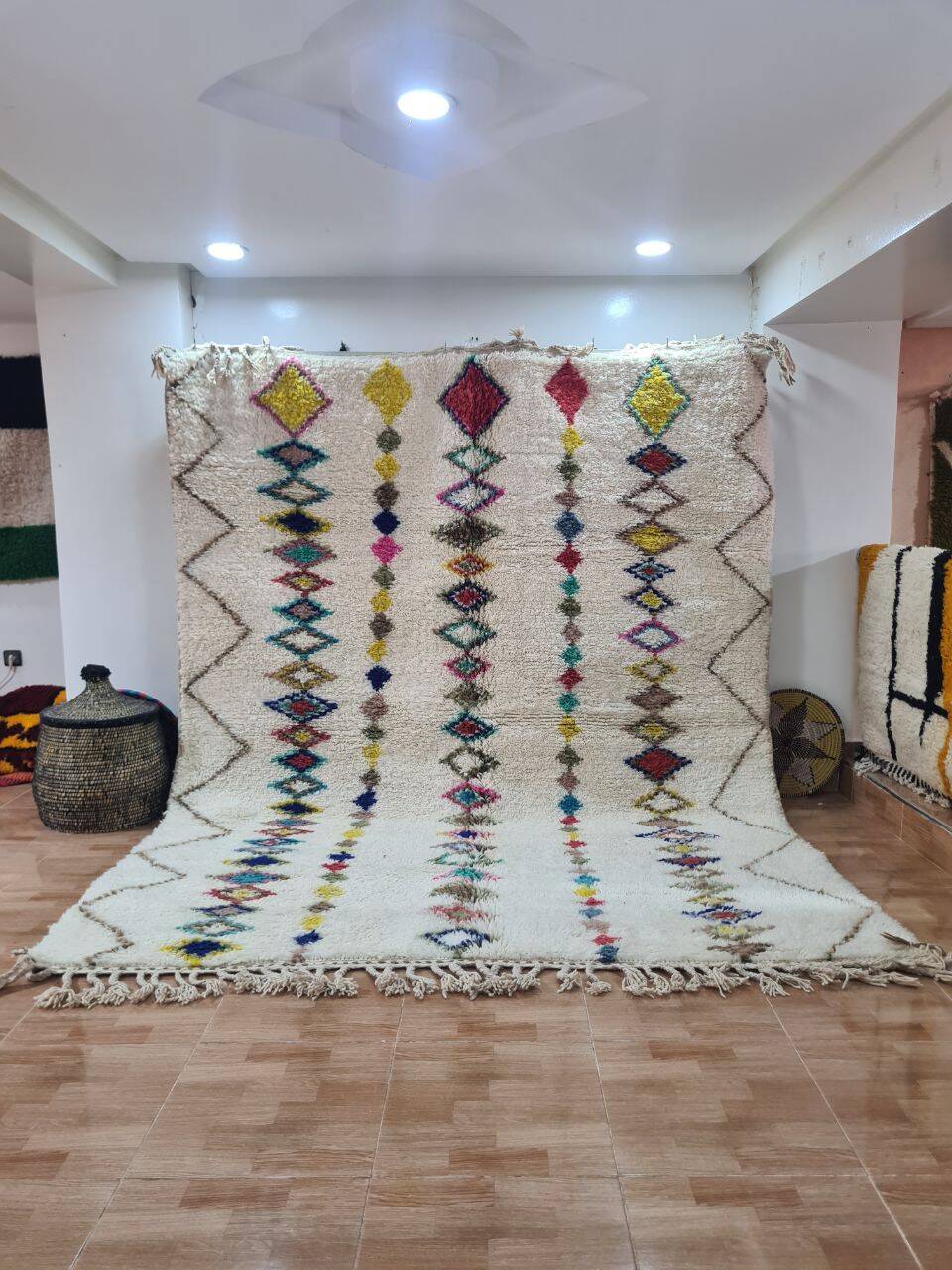 Handmade Beni Ouarain rug 300x200 cm