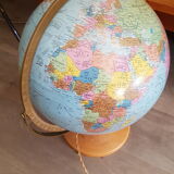 Globe luminous scan globe, Denmark, 1976.