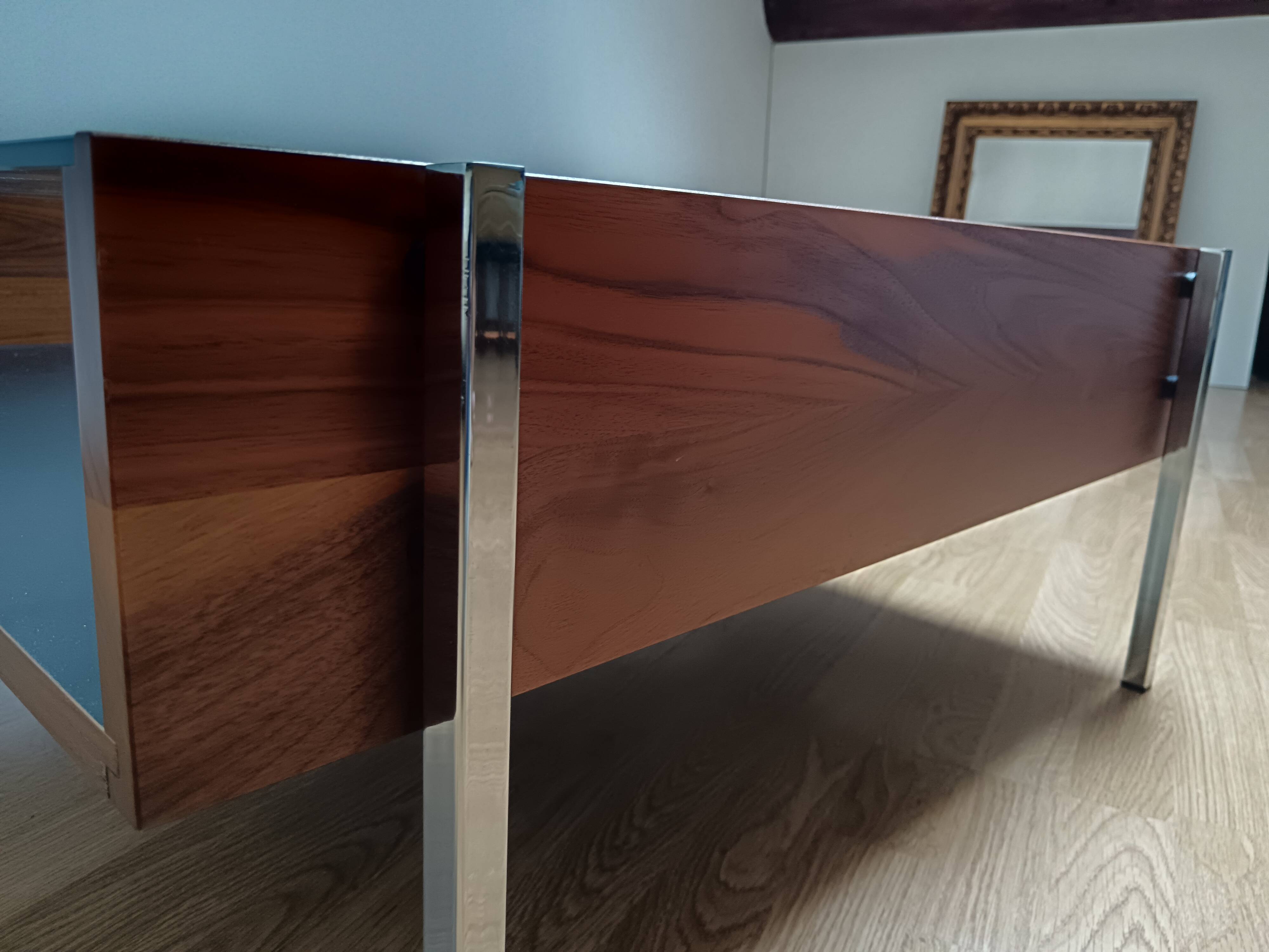 Wood and glass coffee table, Robin Day for Habitat