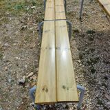 Industrial or Community Table with Benches