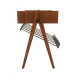 Scandinavian mahogany bedside table, Sweden, 1950s
