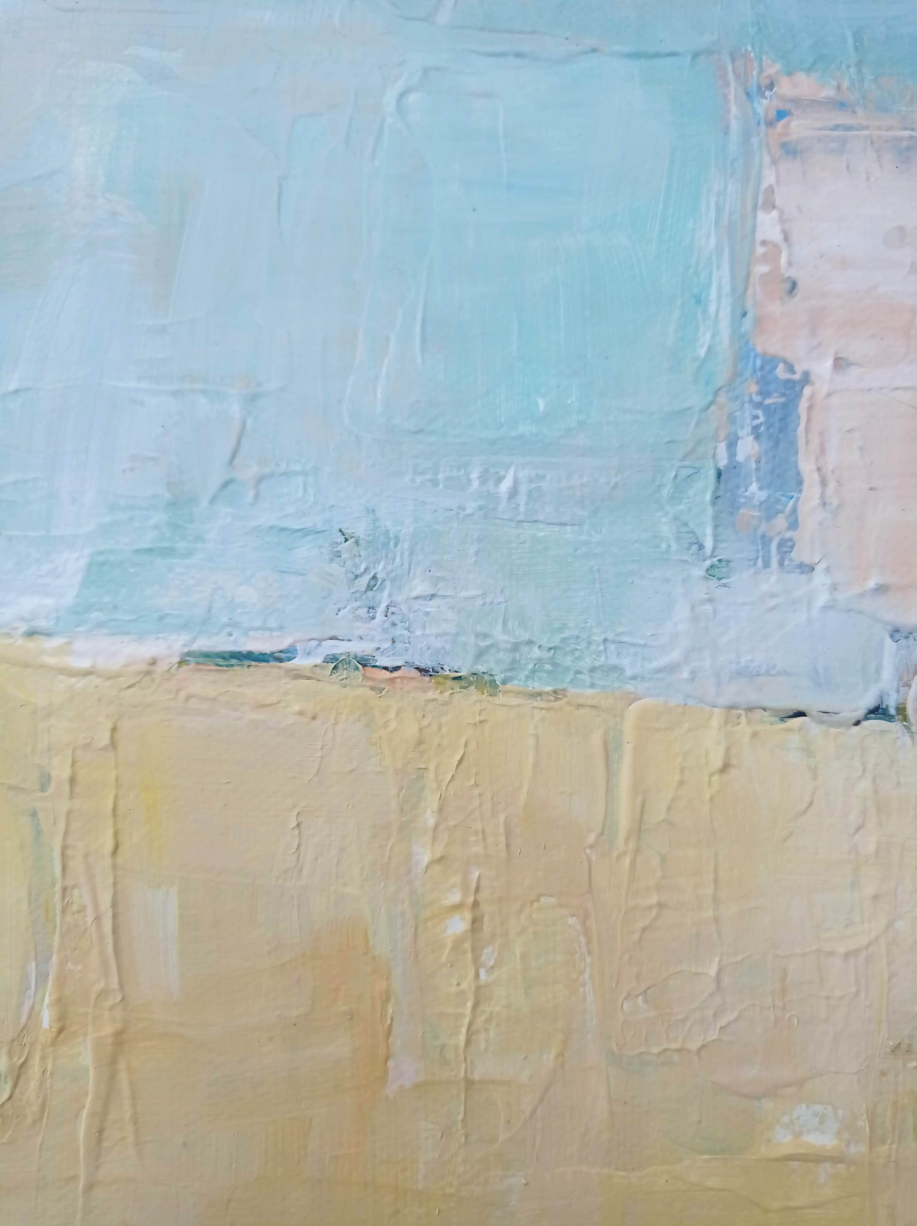 Modern painting - abstract Mediterranean landscape