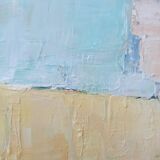 Modern painting - abstract Mediterranean landscape