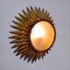 Applique soleil par Ferro Arte, métal et feuille d'or, espagne, 1960