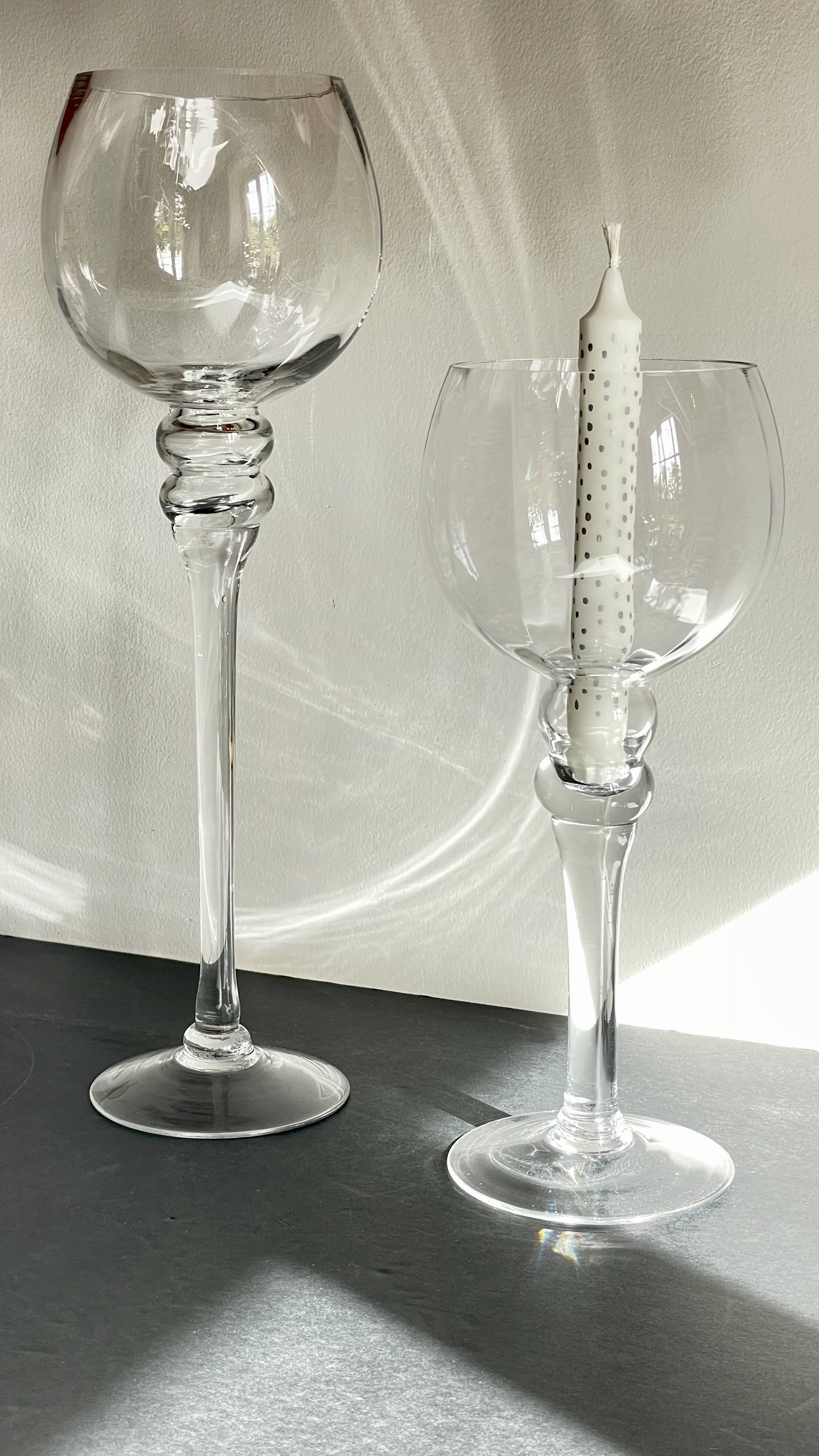 Bougeoirs xl crystal vintage candle holders