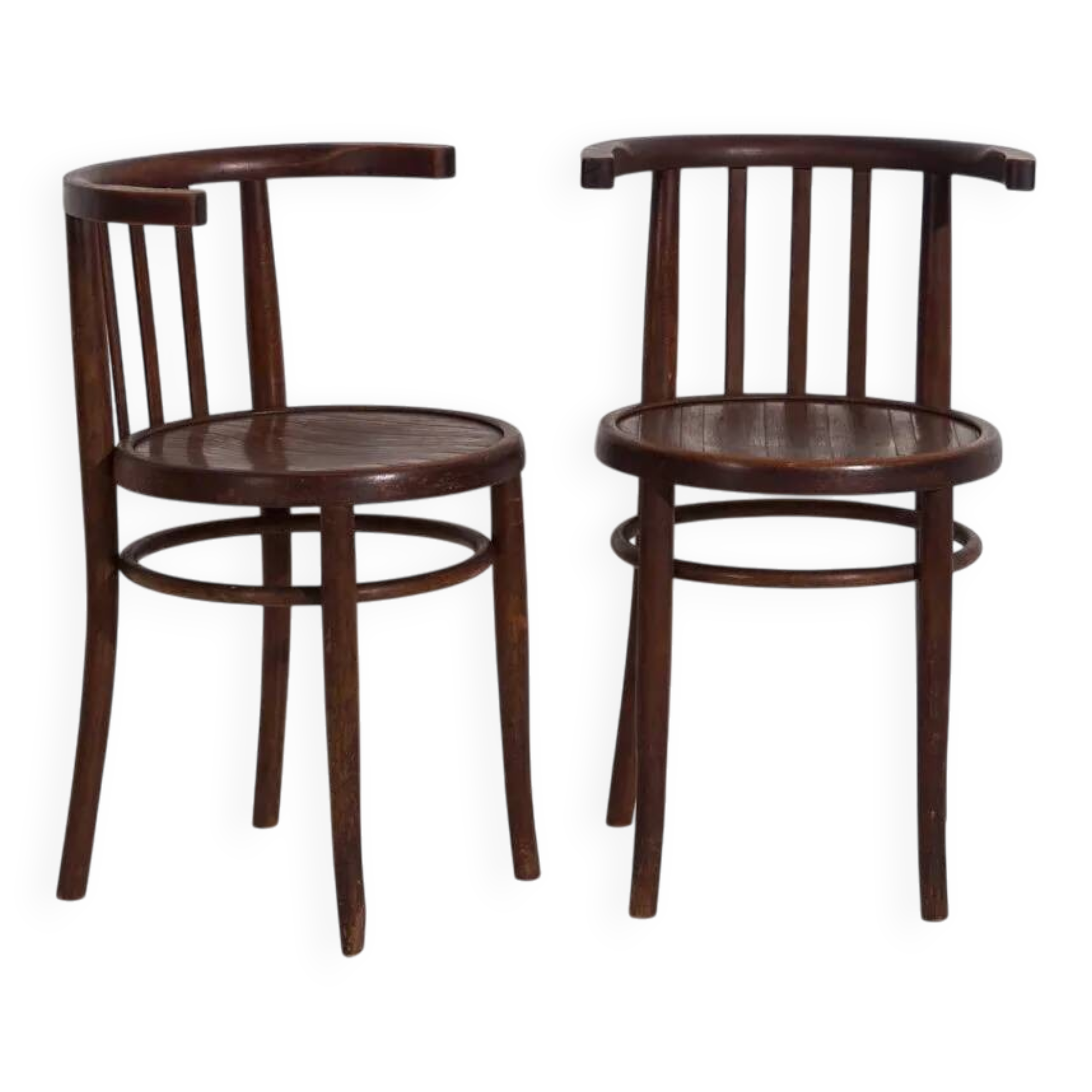 Antique bentwood chairs (circa 1920). Set of 2 pieces #3