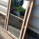Rectangular mirror in polychrome wood