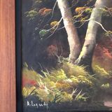 Oil on canvas signed A.Legardy