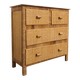 Vintage rattan commode in Riviera style, 1970s.