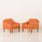 Dux Mid century lounge chairs attr. to  Folke Ohlsson, Sweden 1960s