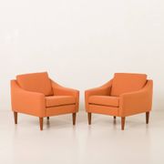 Dux Mid century lounge chairs attr. to  Folke Ohlsson, Sweden 1960s