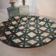 Dish Robert Picaut Vallauris D 31 cms signed dark green and brown in very good condition