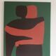 Toile couple minimaliste "Can i hold you" signée