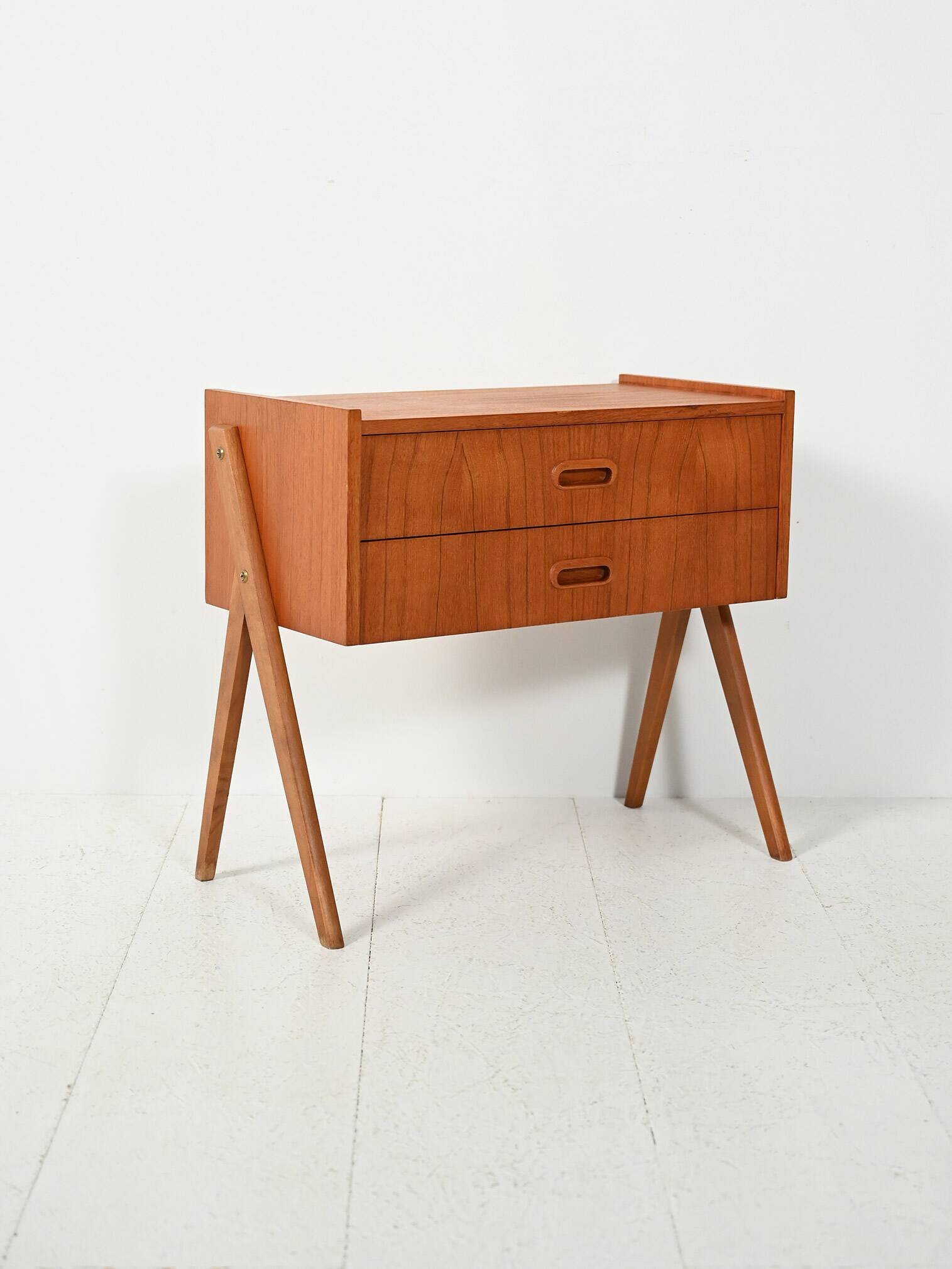 Scandinavian teak bedside table from the 1960s