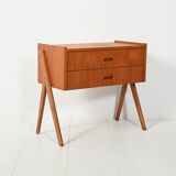 Scandinavian teak bedside table from the 1960s
