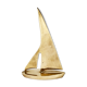 Vintage sailboat 1970 golden brass