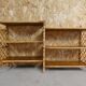 Rattan console shelf sideboard
